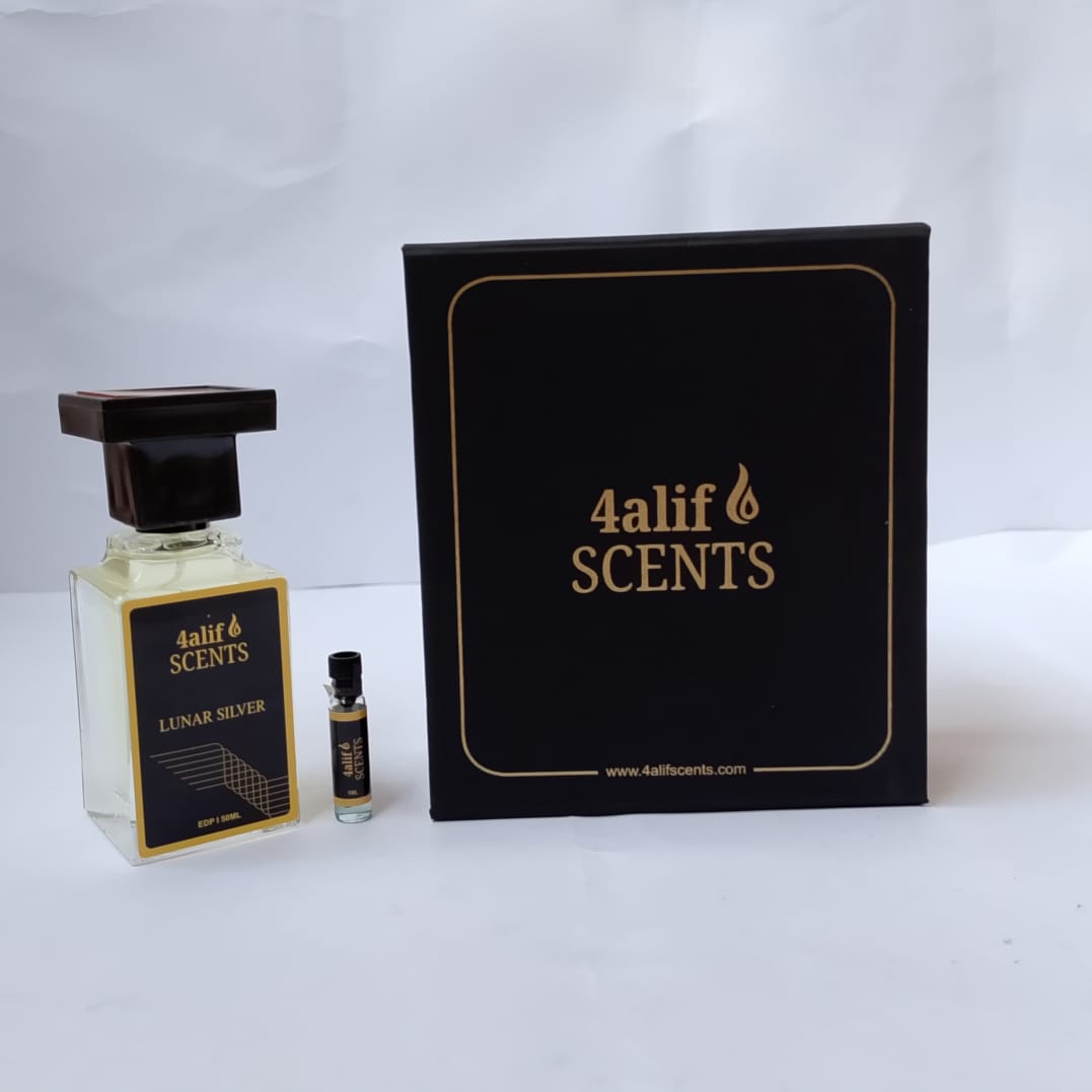 Lunar Silver – Fresh, Long-Lasting Perfume for Men | 4alif Scents